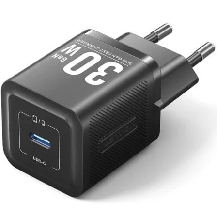Vention Cargador de Pared GaN FEZB0-EU 30W con USB-C Negro Vention Cargador de Pared GaN FEZB0-EU 30W con USB-C Negro